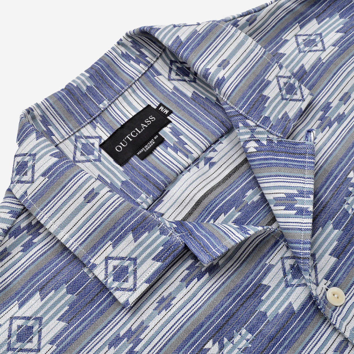 Southwestern Jacquard Havana Overshirt - Indigo