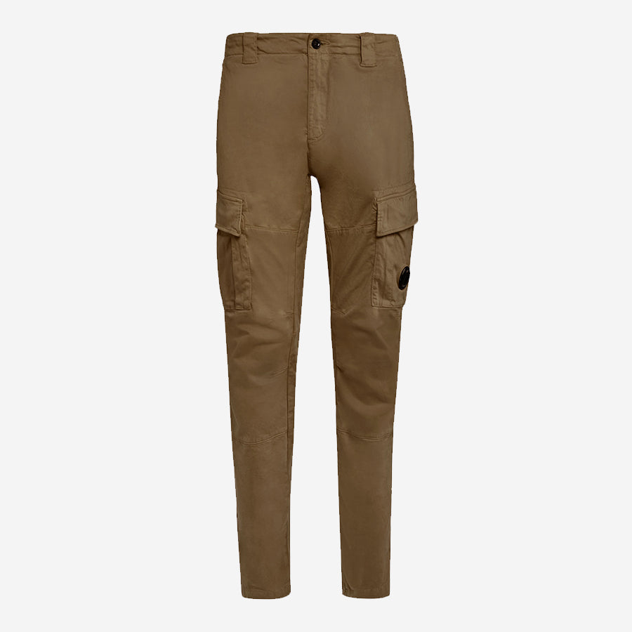 Stretch Sateen Lens Cargo Pants Ergonomic Fit - Butternut Brown
