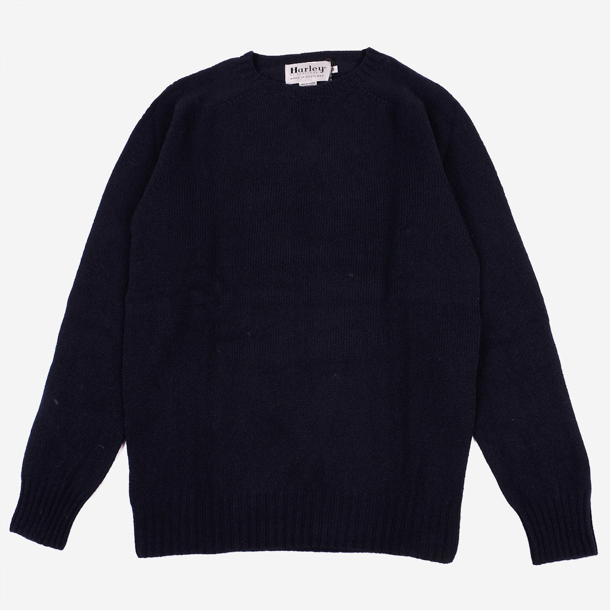 Superfine Lambswool Crew Sweater - Nero Navy