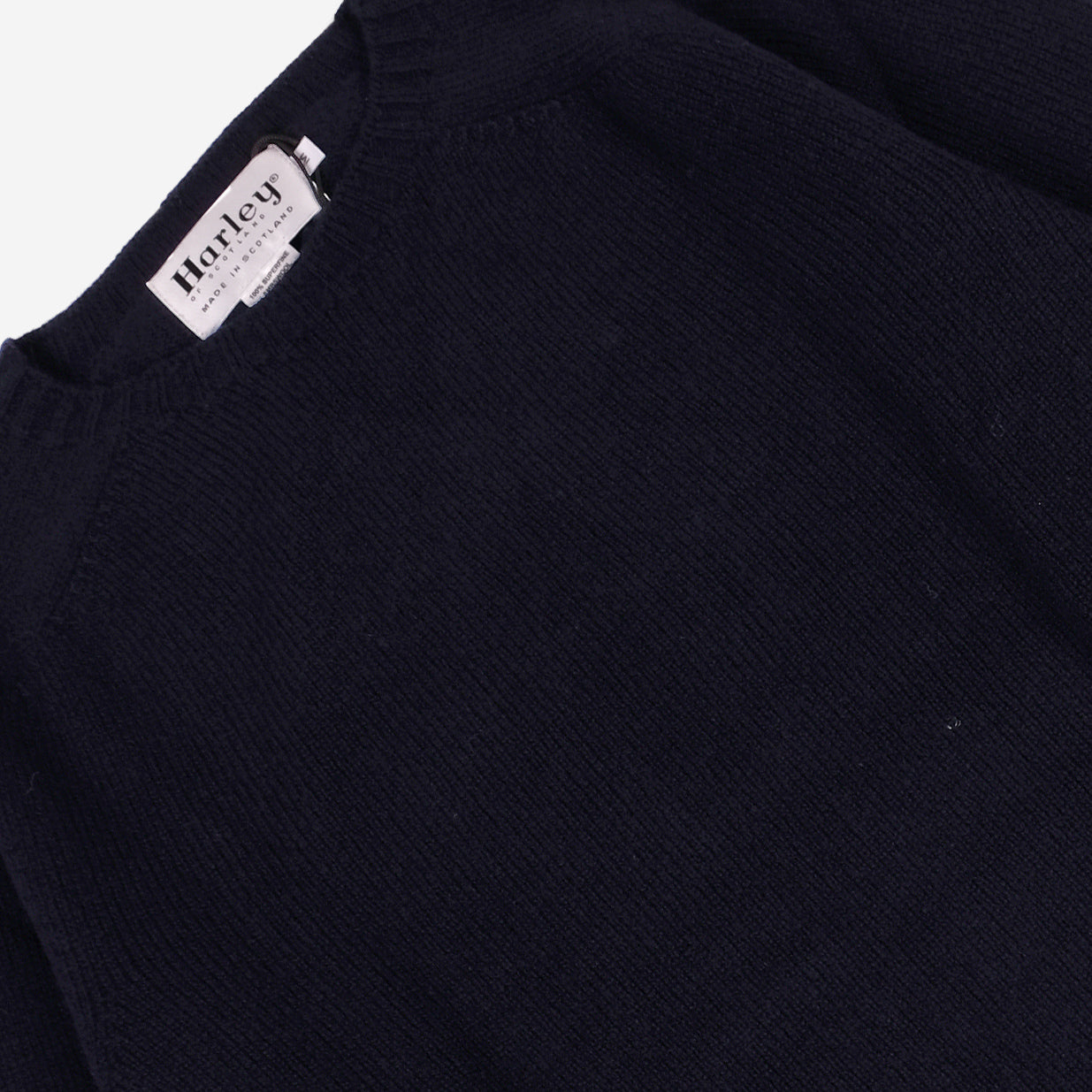 Superfine Lambswool Crew Sweater - Nero Navy