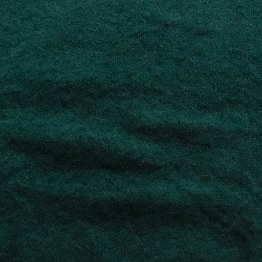 Supersoft Shaggy Wool Crew Sweater - Forest Green