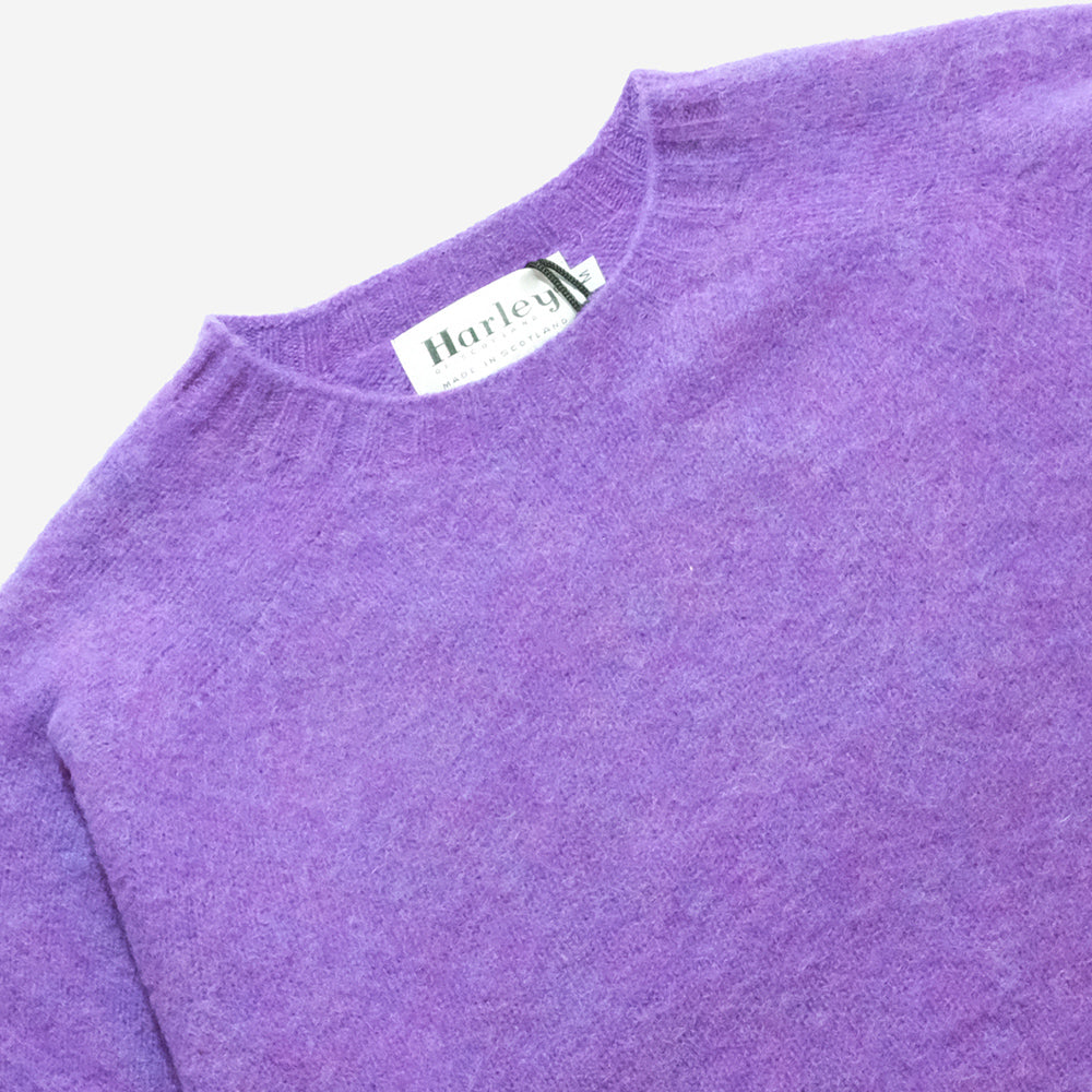 Supersoft Shaggy Wool Crew Sweater - New Amethyst