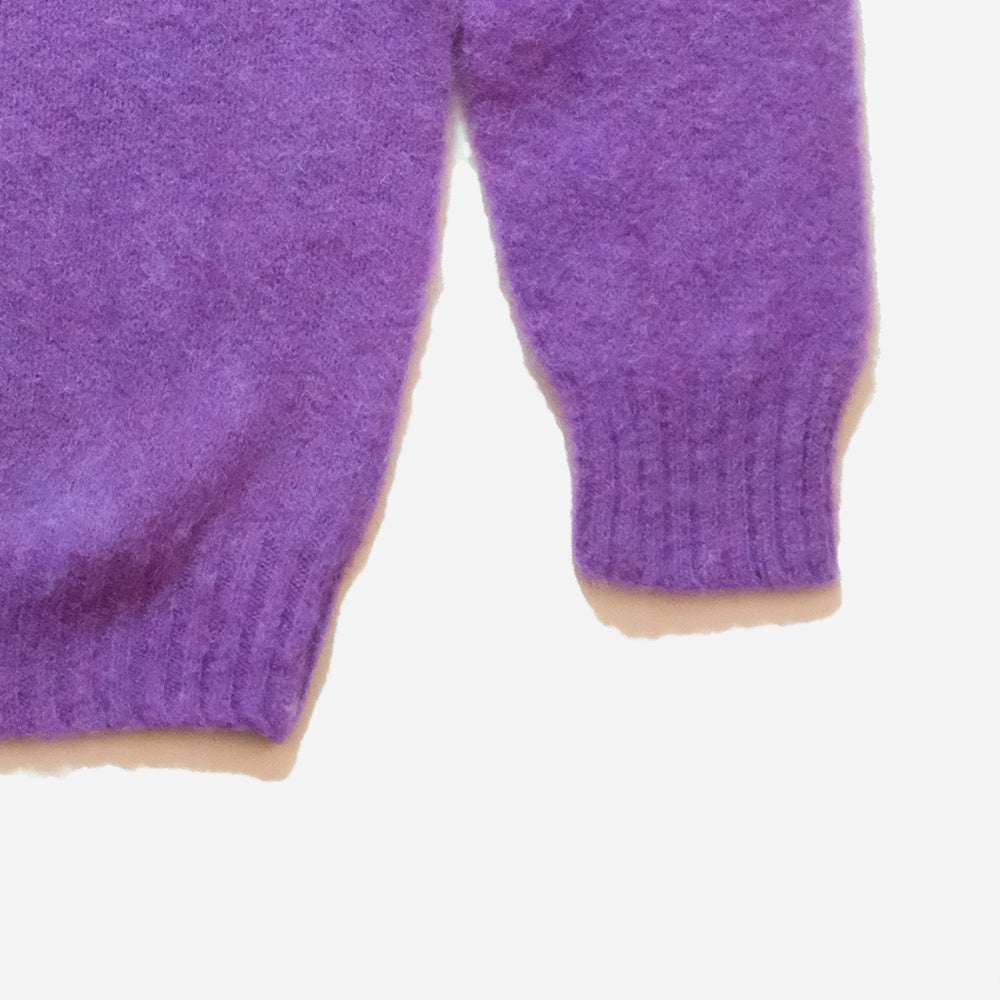 Supersoft Shaggy Wool Crew Sweater - New Amethyst
