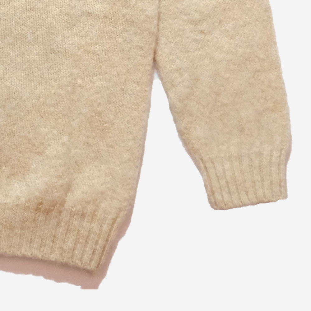 Supersoft Shaggy Wool Turtleneck - Tusk