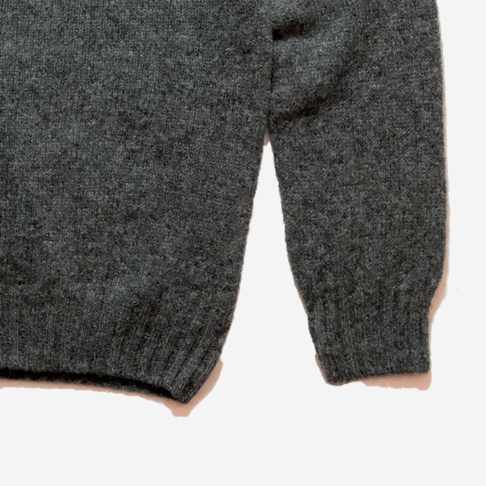 Supersoft Wool Saddle Cardigan - Oxford Grey