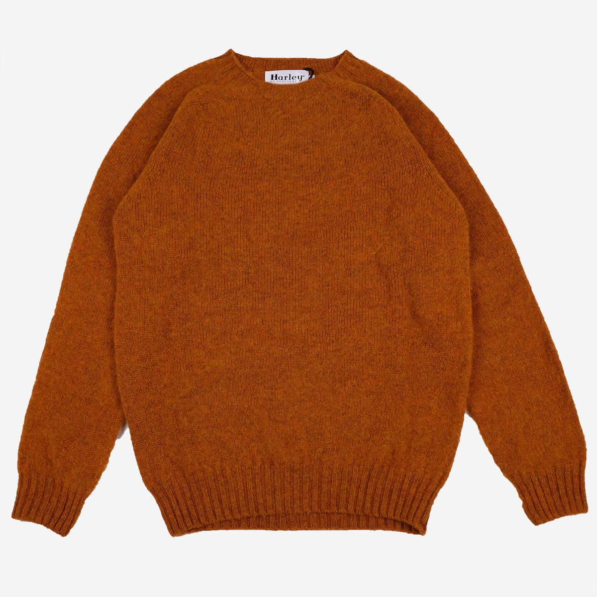 Supersoft Shaggy Wool Crew Sweater - Amber