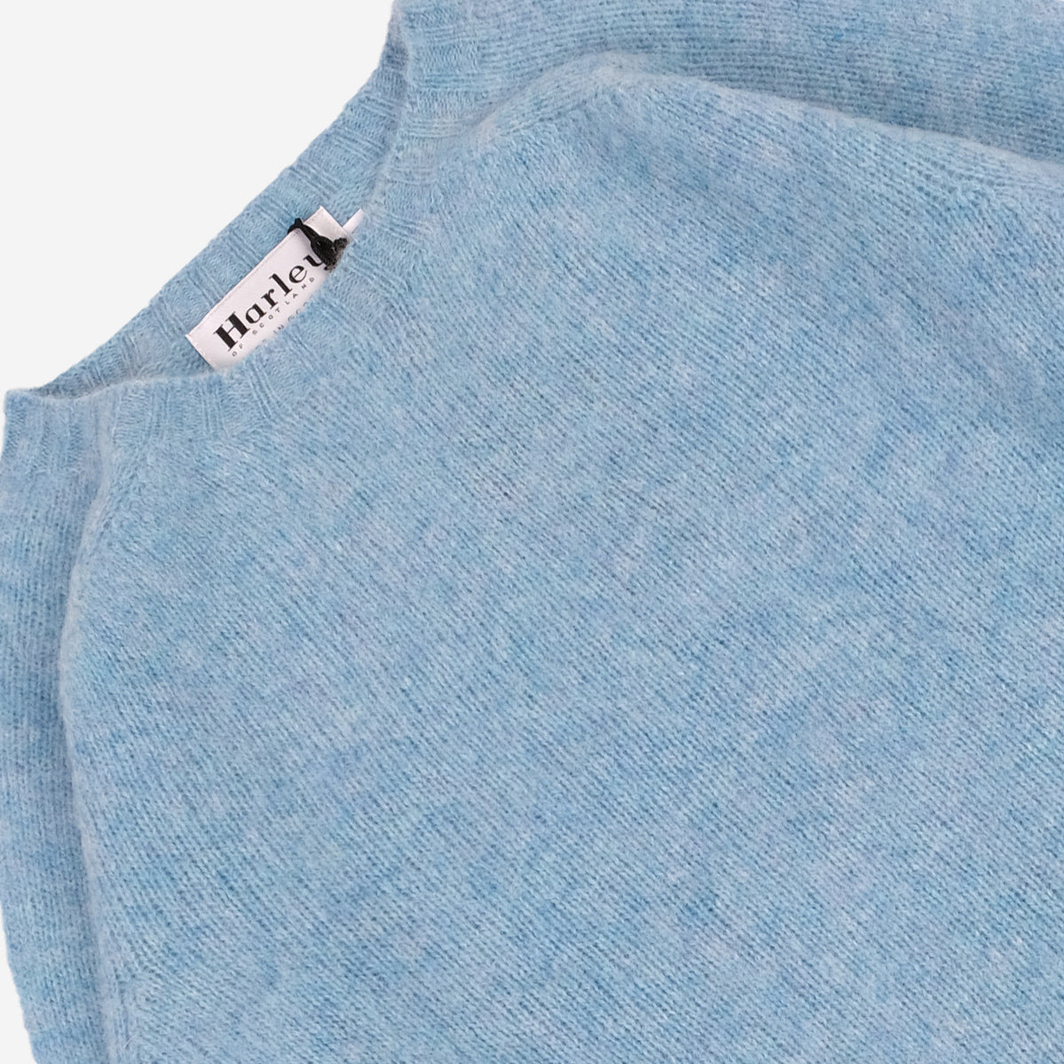 Supersoft Shaggy Wool Crew Sweater - Loch Blue