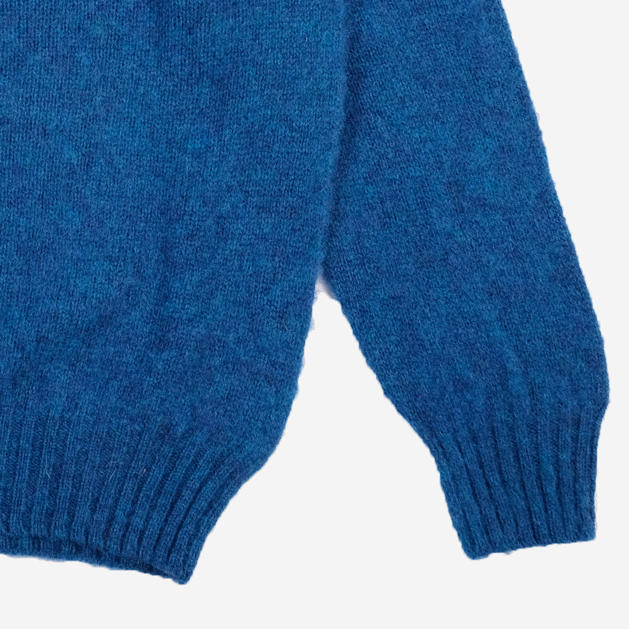 Supersoft Shaggy Wool Crew Sweater - Neptune Blue