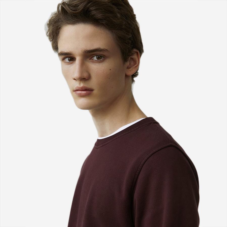 Classic Organic Crew Sweatshirt - Faded Grey