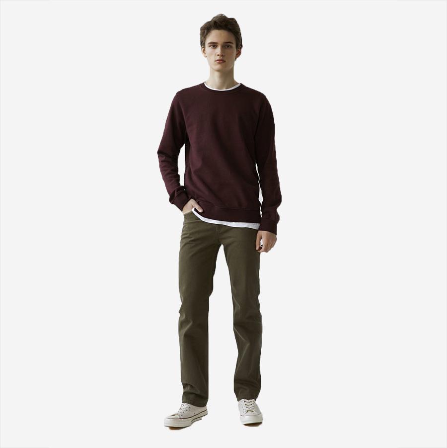 Classic Organic Crew Sweatshirt - Faded Grey