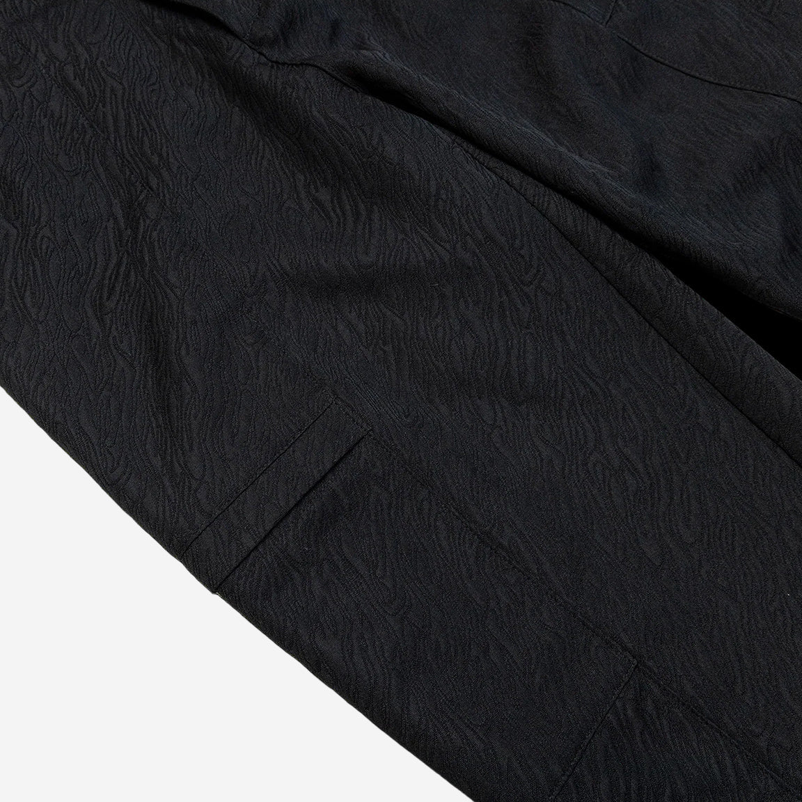 TAE Wide Cargo Pant - Black Jacquard