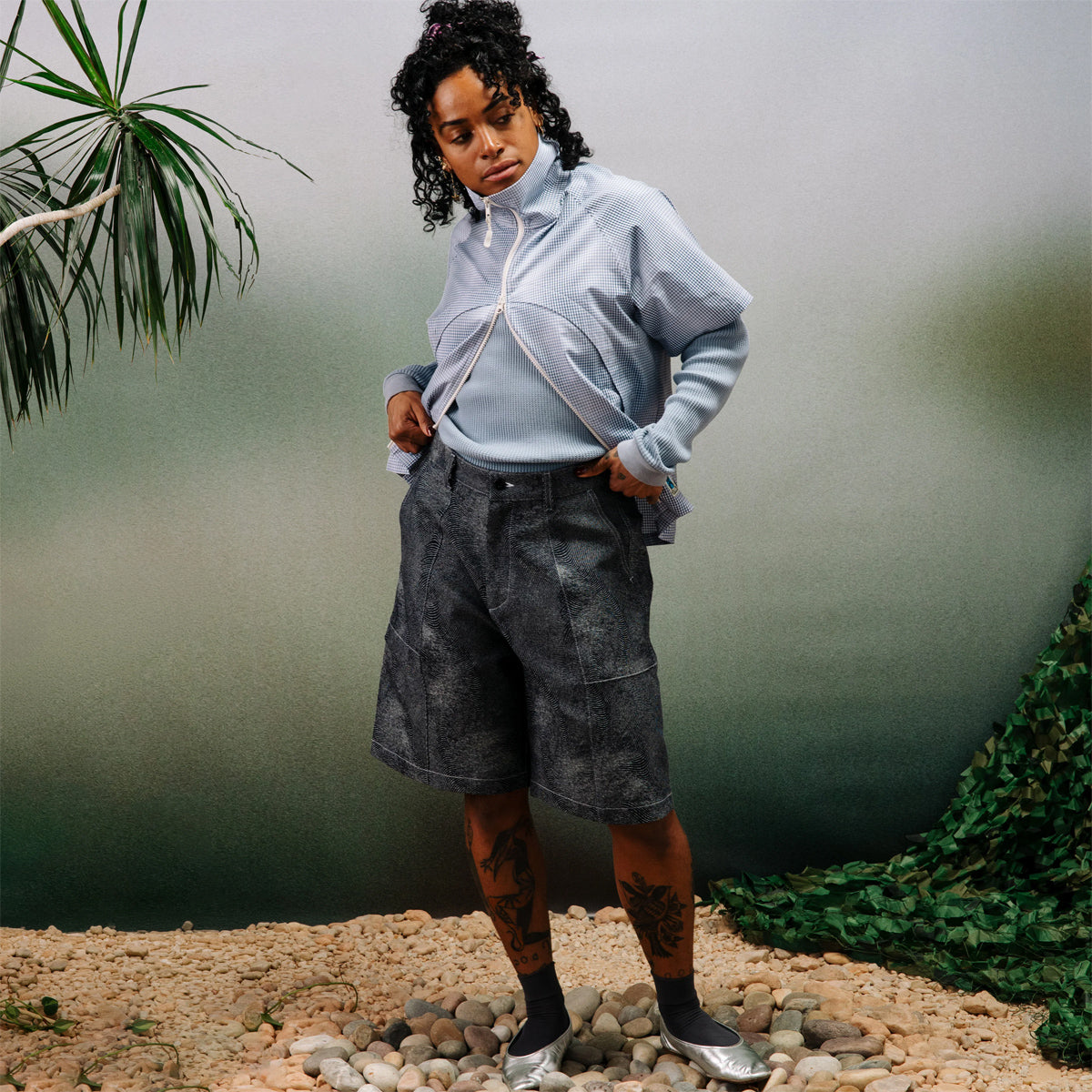 Tae Wide Cargo Shorts - Wave Denim