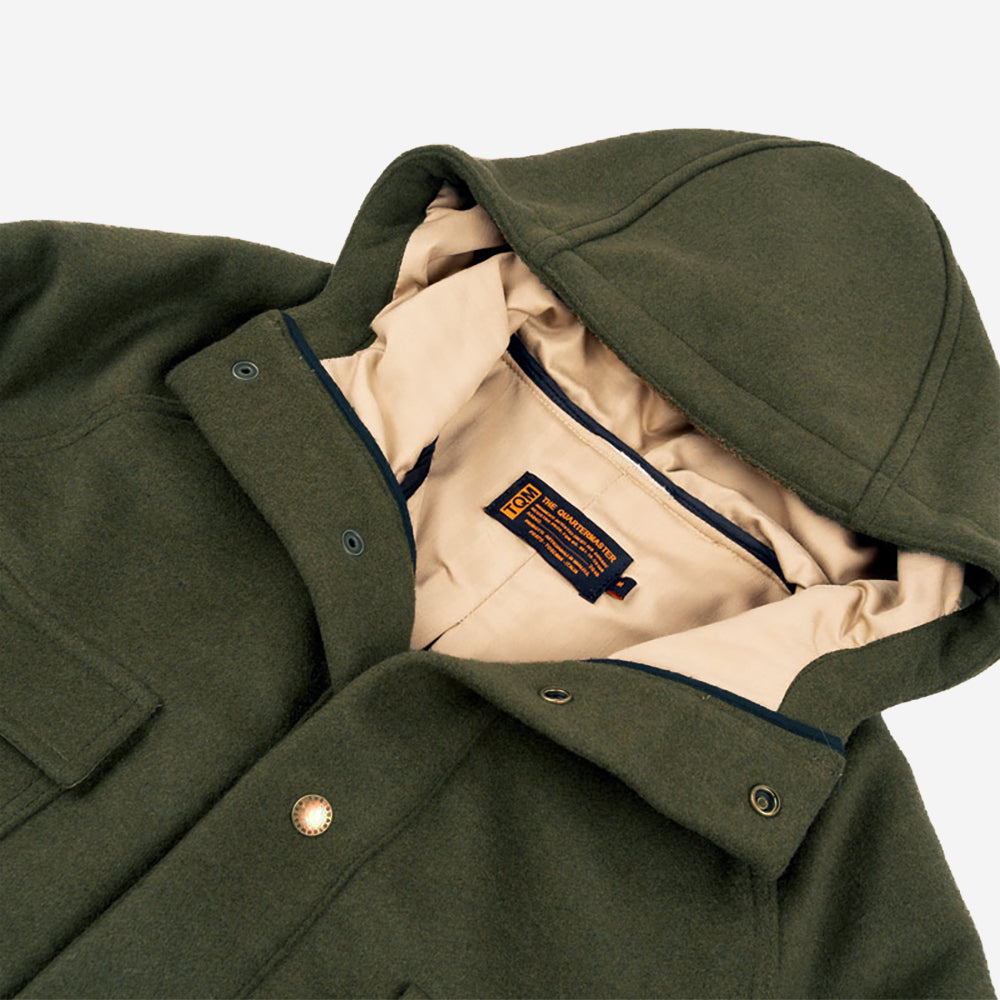 Cruzer Anorak Wool Jacket - Forest Green