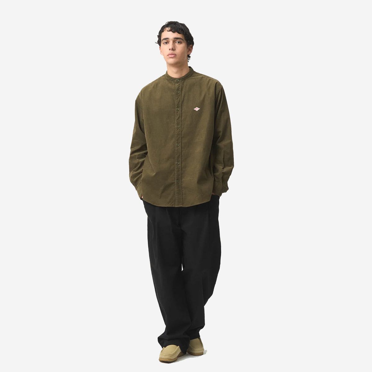 Two-Tuck Heavy Twill Easy Pants - Black