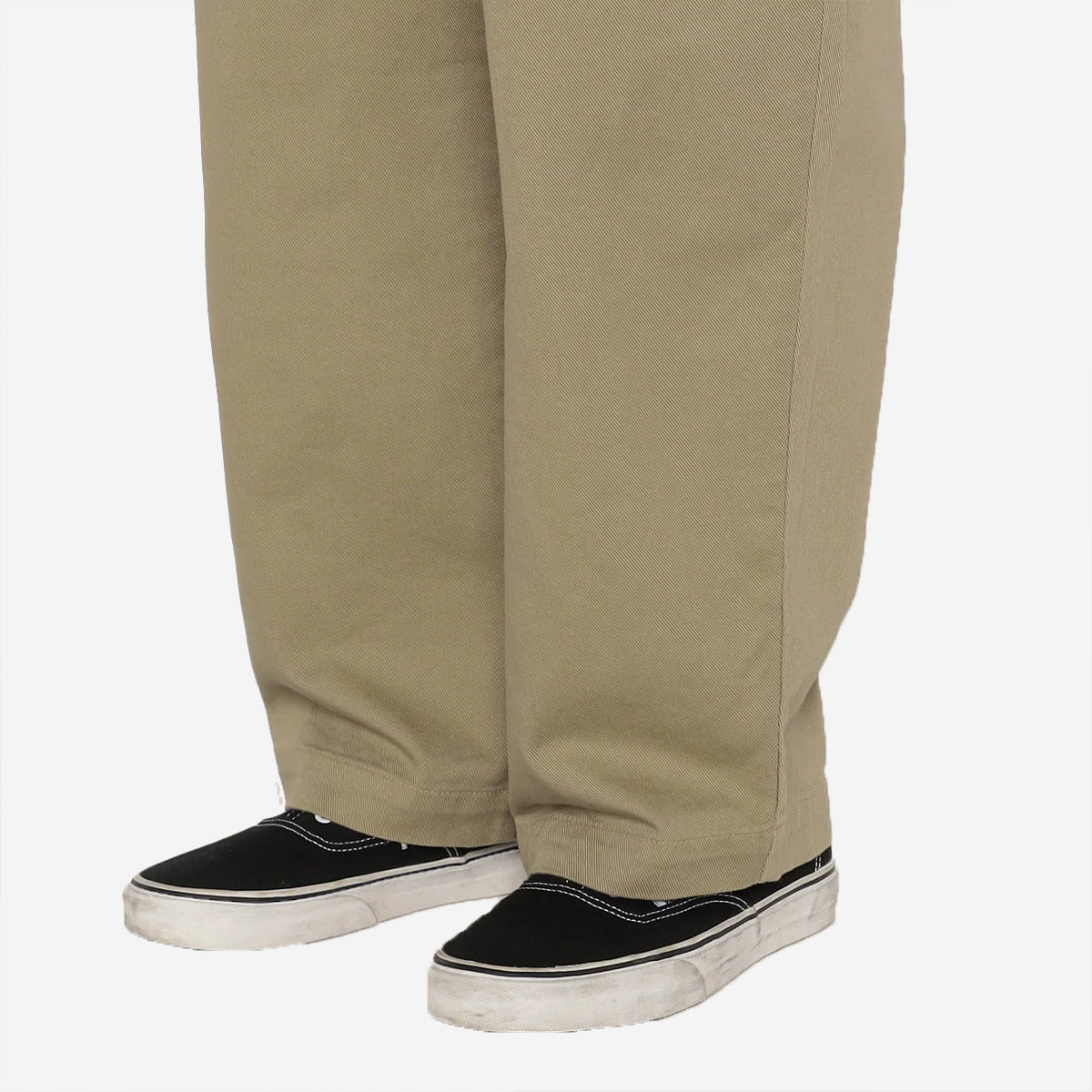 Two-Tuck Heavy Twill Easy Pants - Black