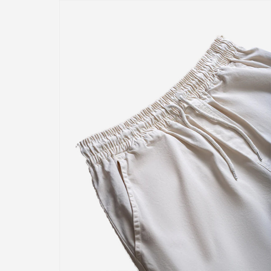 Organic Twill Easy Shorts - Ivory White