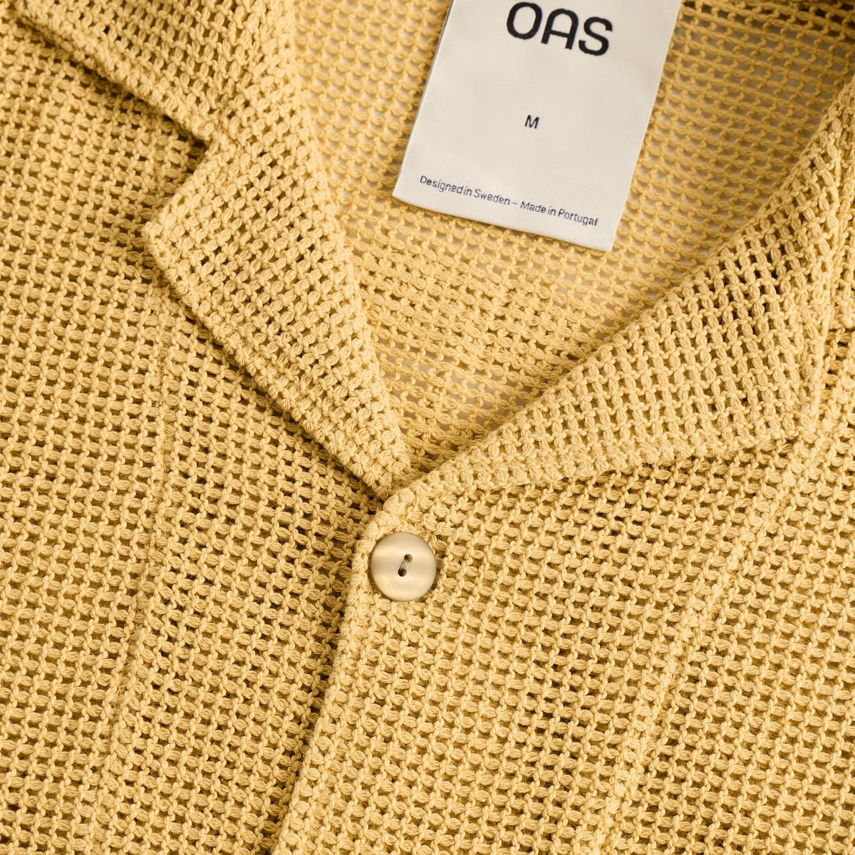 Terra Crochet Cuba Vacation Shirt - Mustard Yellow