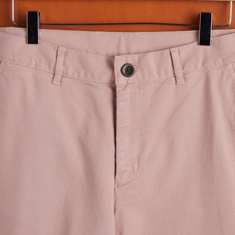 Twill Relaxed Tapered Trousers - Rose