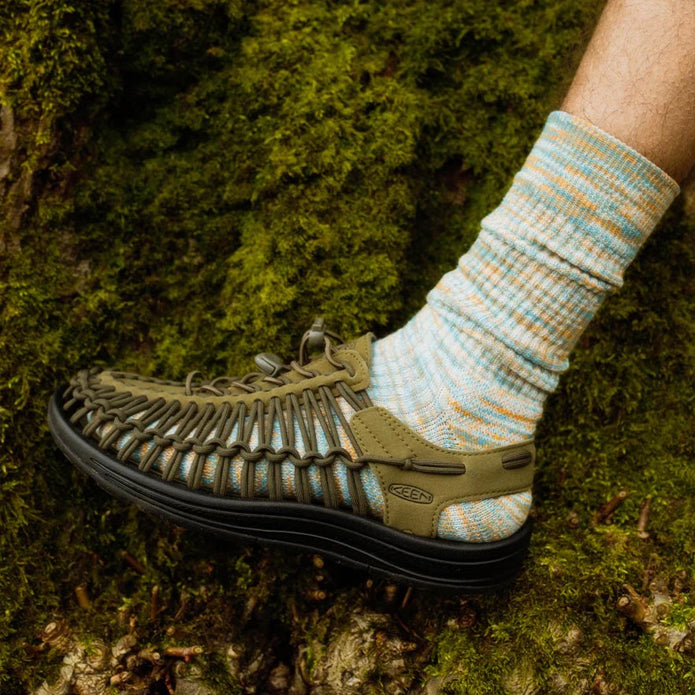 UNEEK Cord Sneaker Sandal - Dark Olive/Black