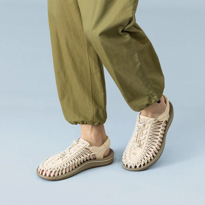 UNEEK Cord Sneaker Sandal - White Cap/Cornstalk
