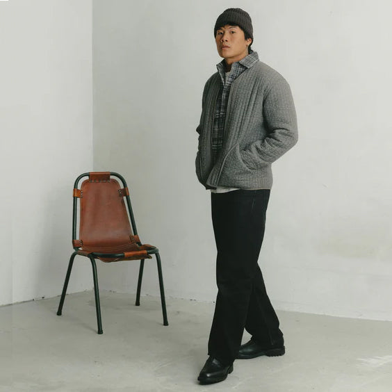 Utility Plaid Flannel Shirt - Black Static