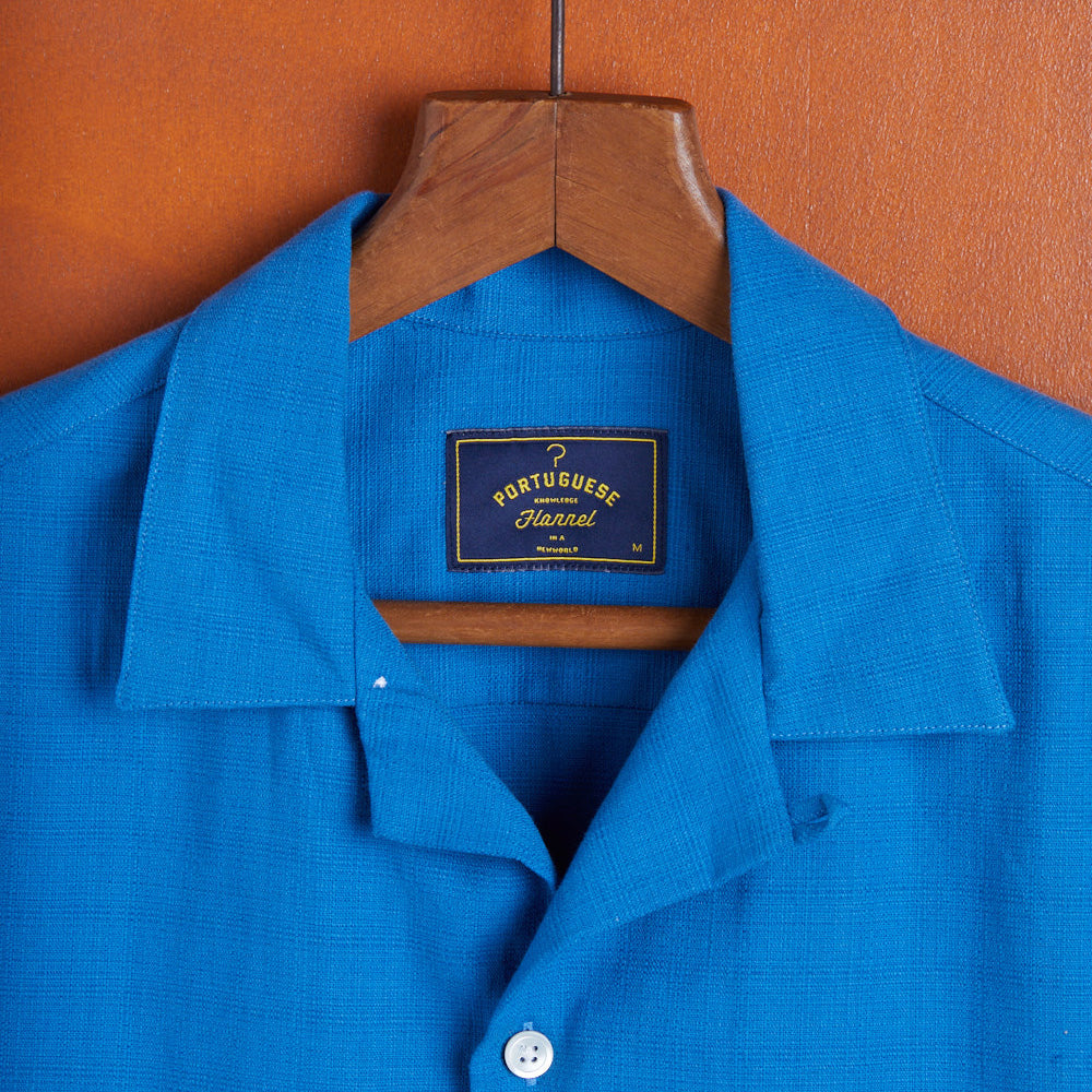 Vince S/S C/L Vacation Shirt - Blue