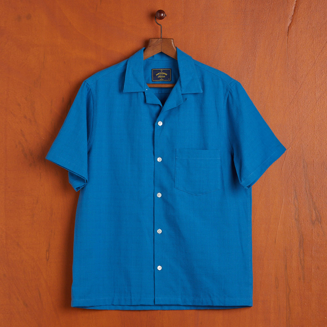 Vince S/S C/L Vacation Shirt - Blue