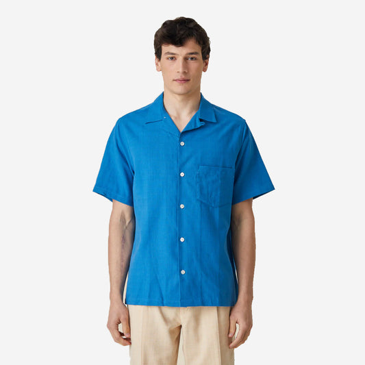 Vince S/S C/L Vacation Shirt - Blue