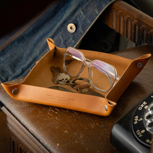 Valet Leather Tray - Tan