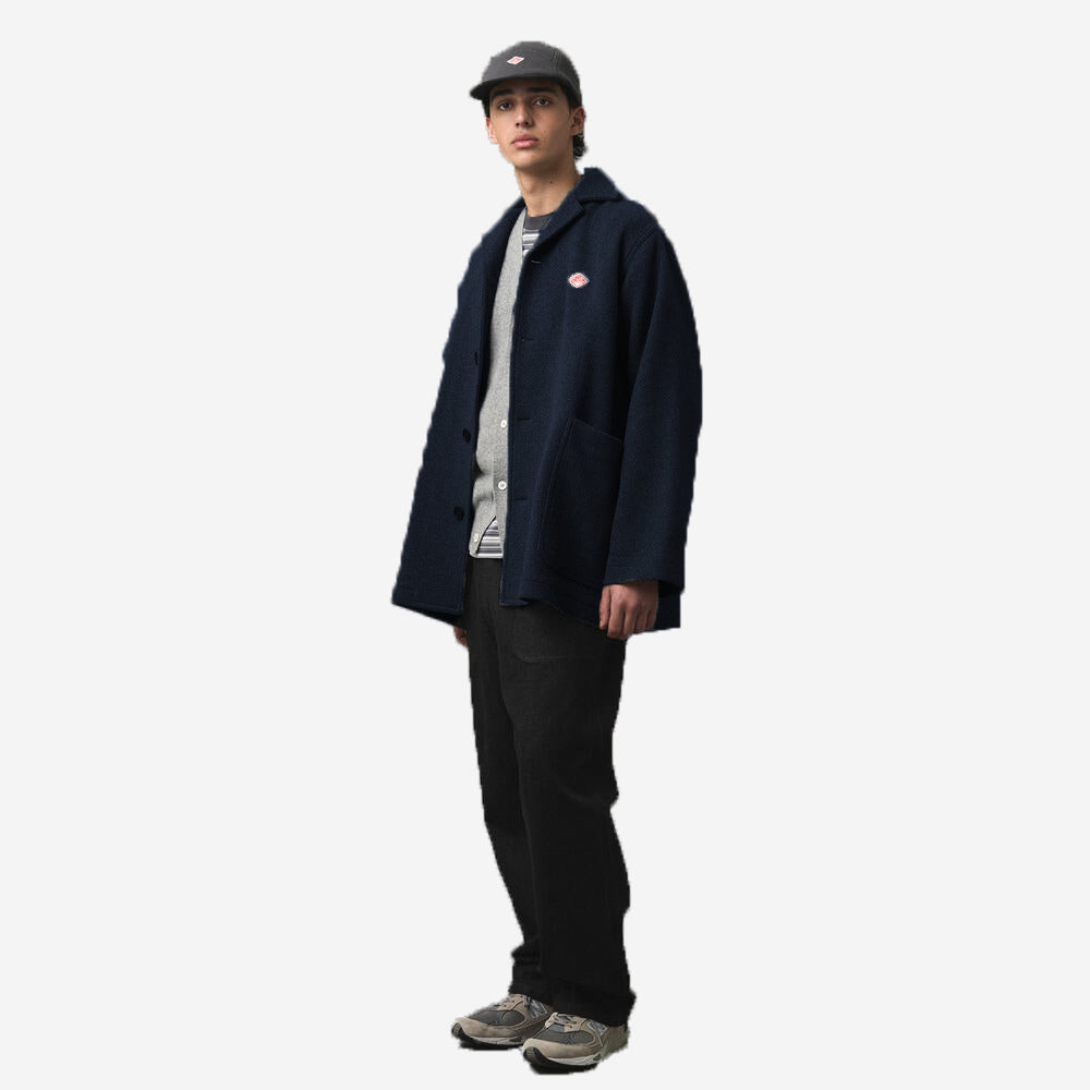 Melton Wool Work Jacket - Dark Navy