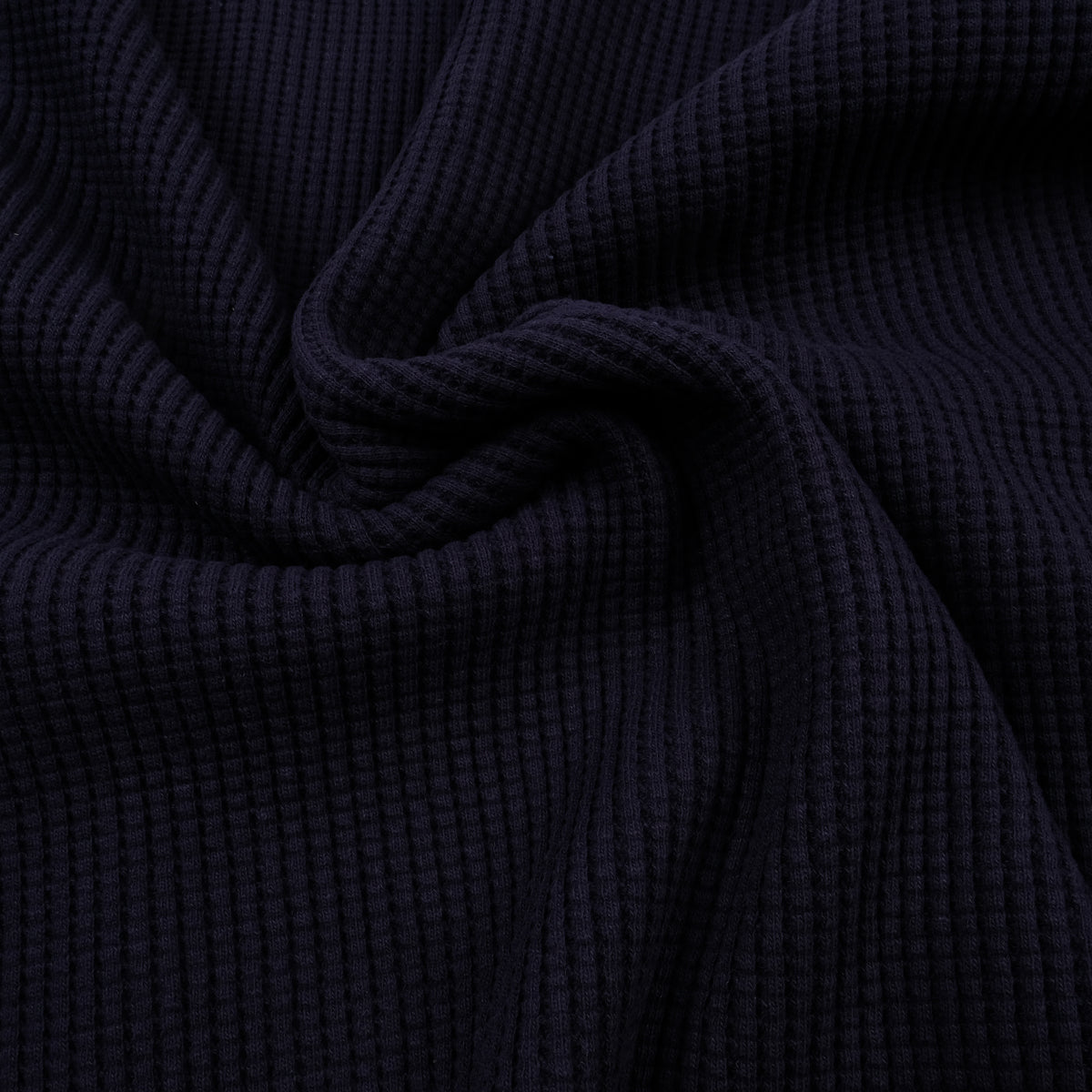 10 YEAR - Waffle Knit Under Crew - Dark Navy