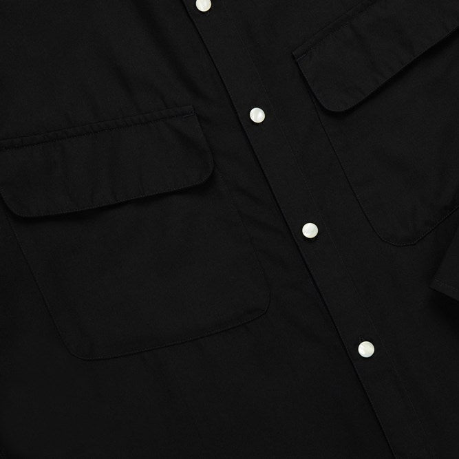 Western Lyocell/Wool Overshirt - Black
