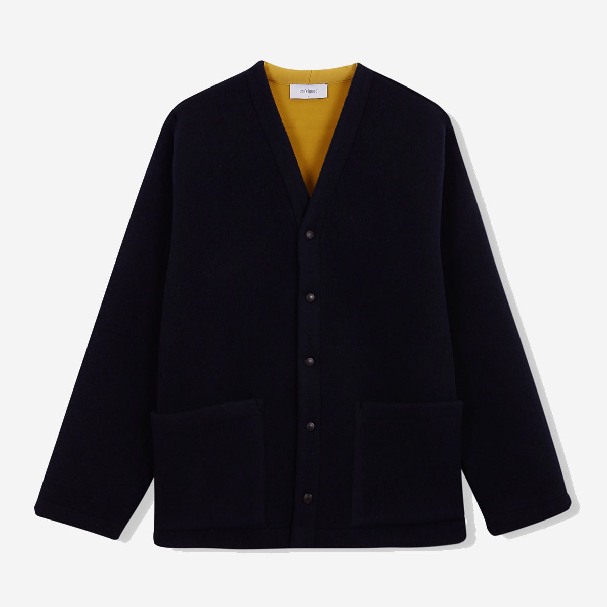 Winter Wool Cardigan - Navy