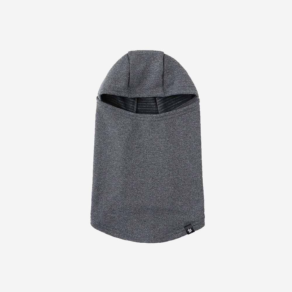 Wool Grid Balaclava - Mix Grey
