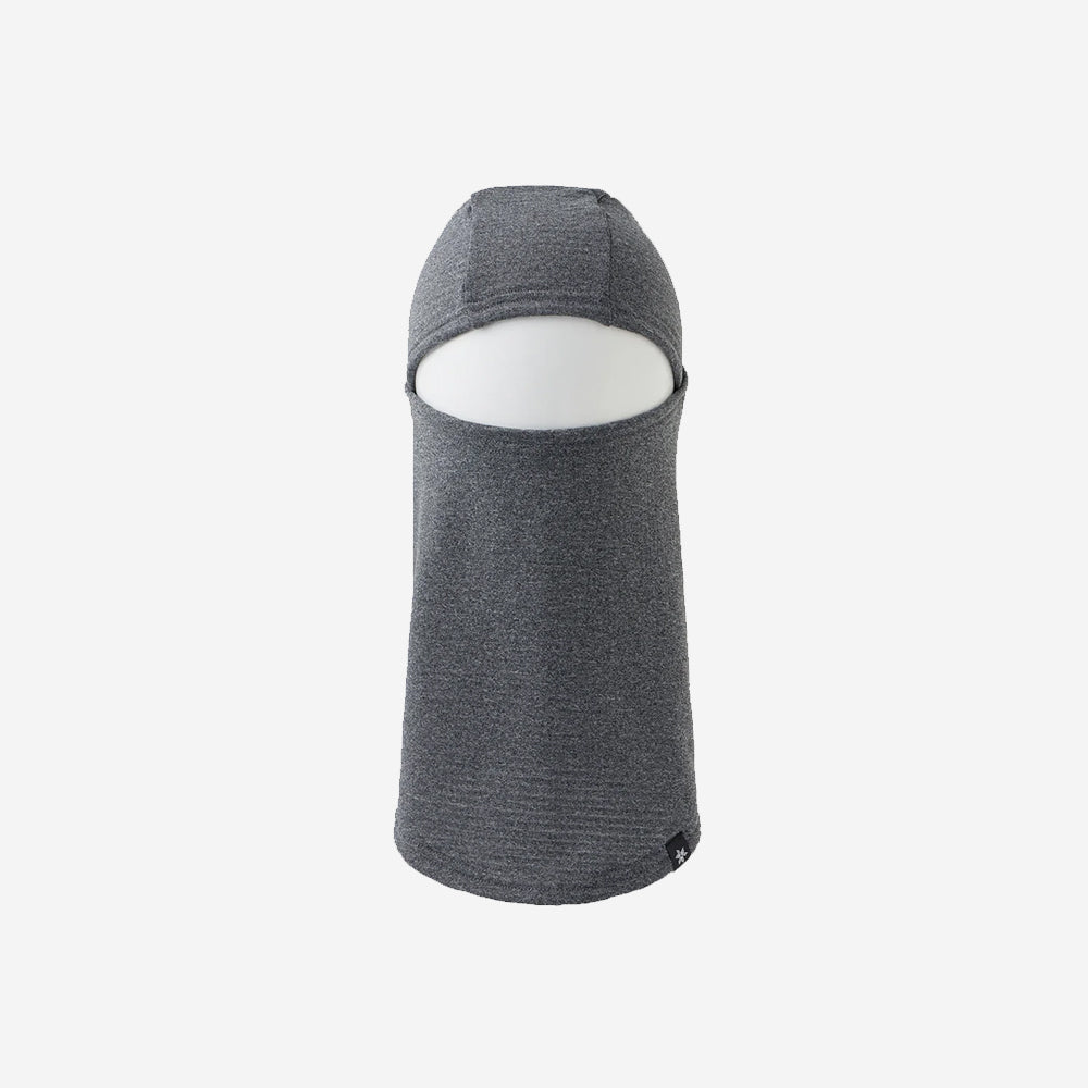 Wool Grid Balaclava - Mix Grey
