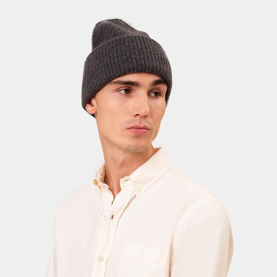 Merino Wool Hat Beanie - Warm Taupe