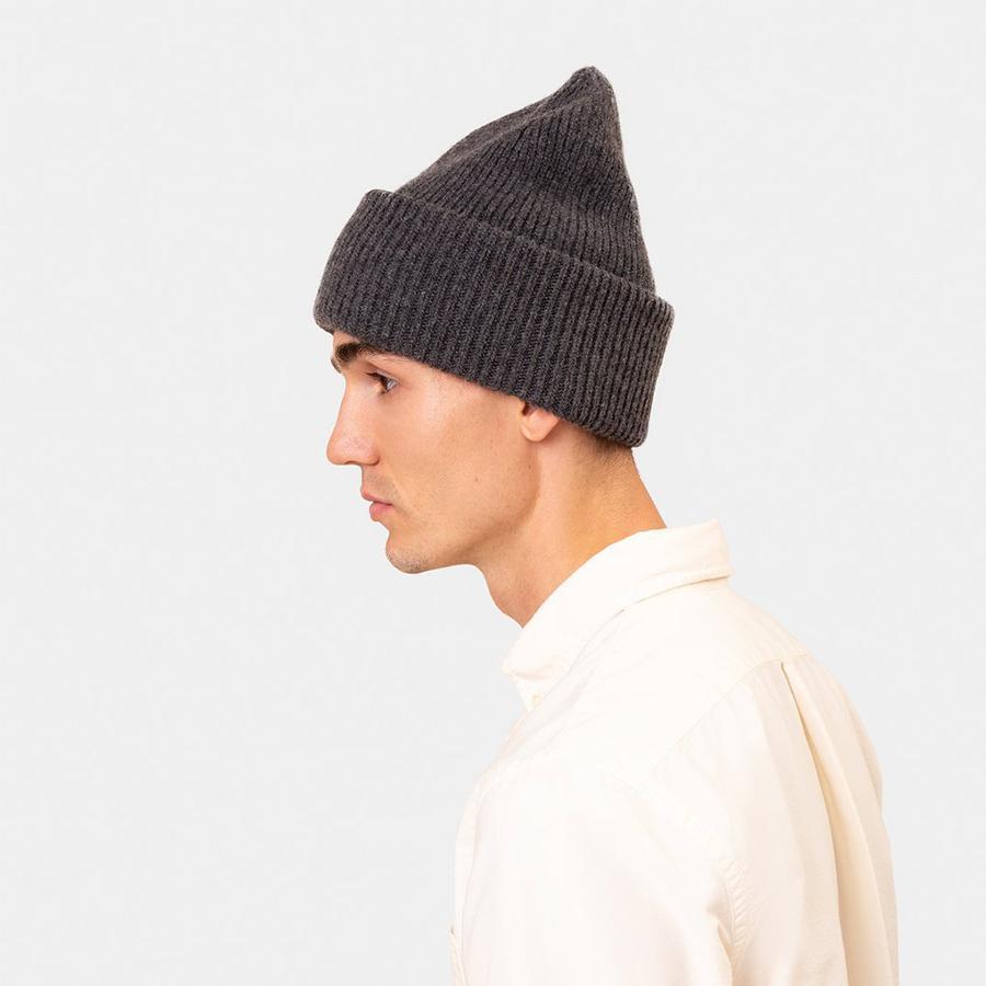 Merino Wool Hat Beanie - Warm Taupe