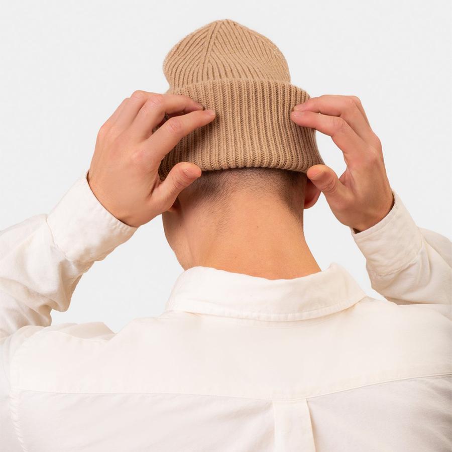 Merino Wool Hat Beanie - Heathery Grey