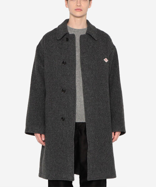 DANTON - Wool Mossa Long Coat - Medium Grey – Muddy George