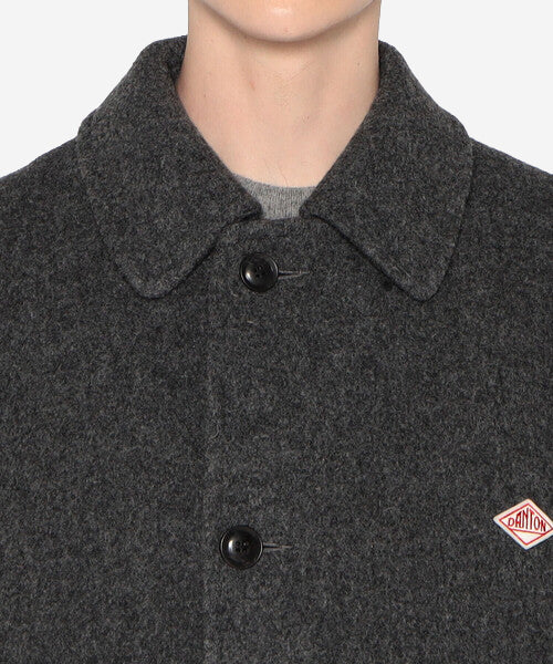 Wool Mossa Long Coat - Medium Grey