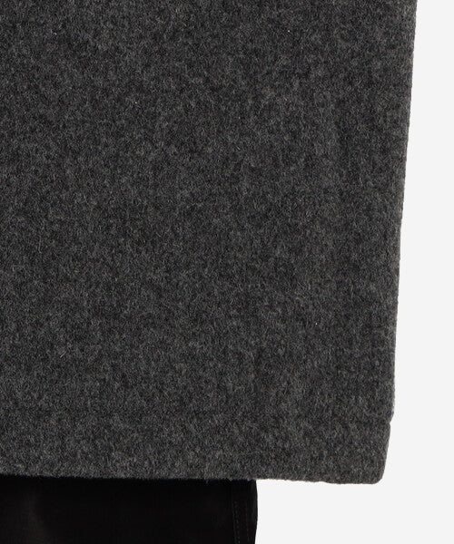 Wool Mossa Long Coat - Medium Grey