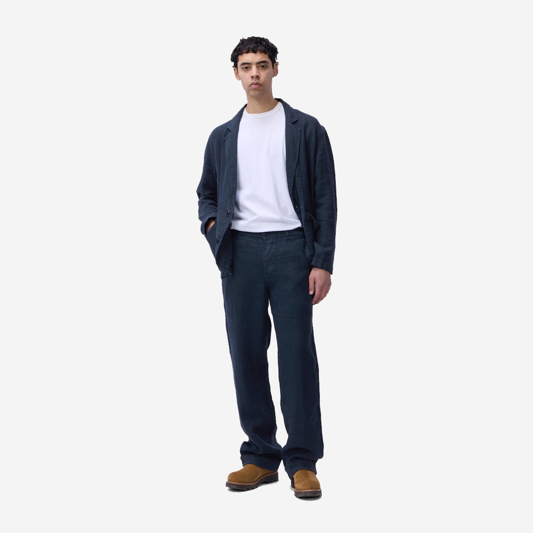 Work Linen Twill Pant - Midnight