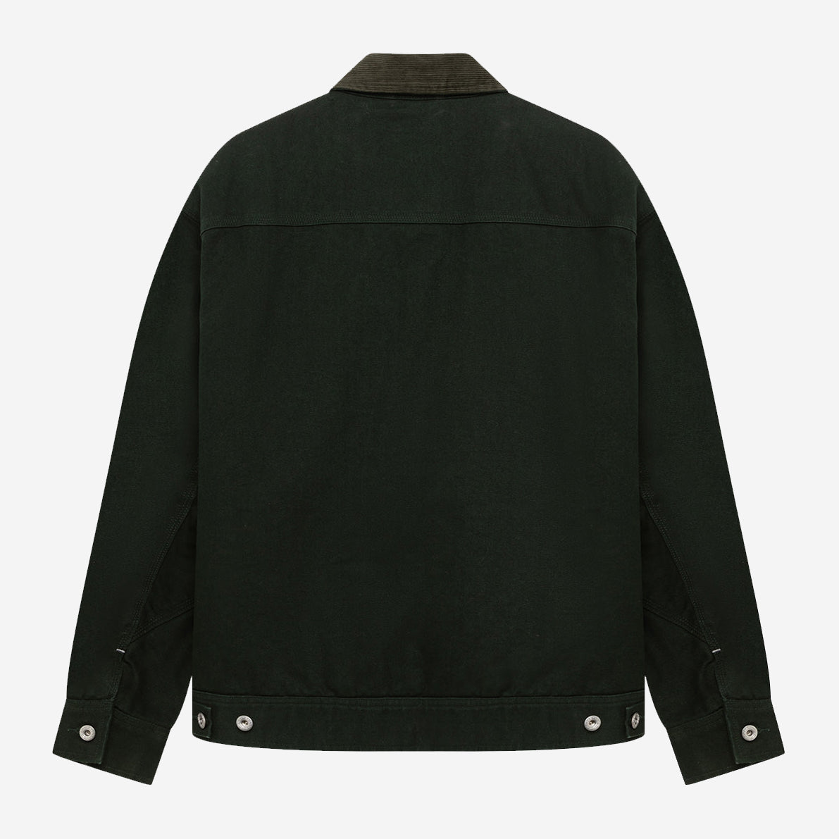 Work Short Canvas Jacket - Bottle Green