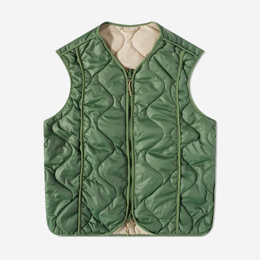 Fresh Reversible Liner Vest - Dark Green/Khaki