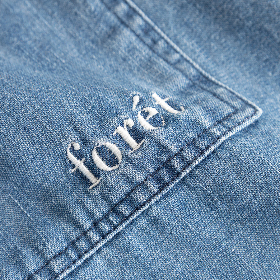 Alive Washed Denim Shirt - Light Indigo