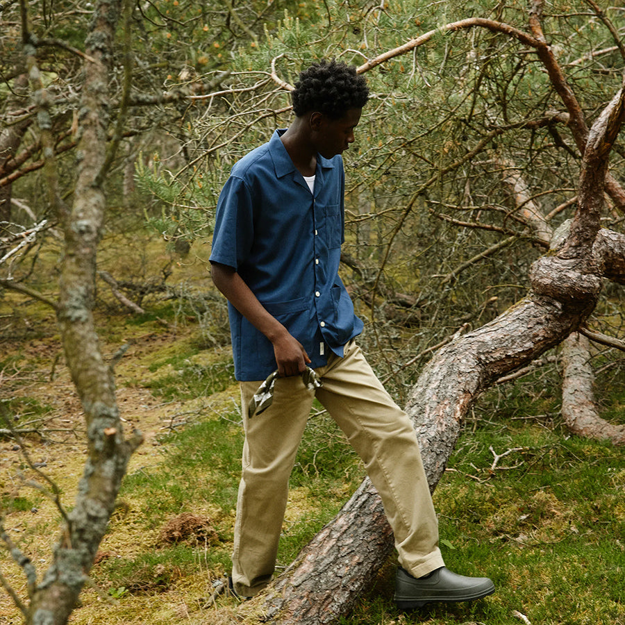 Bocchia Short-Sleeve Vacation Shirt - Navy