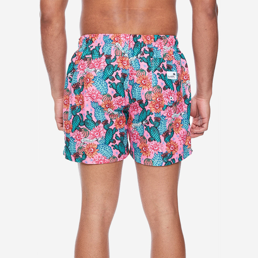 Mid Length Swim Shorts - Cactus Eyeballs