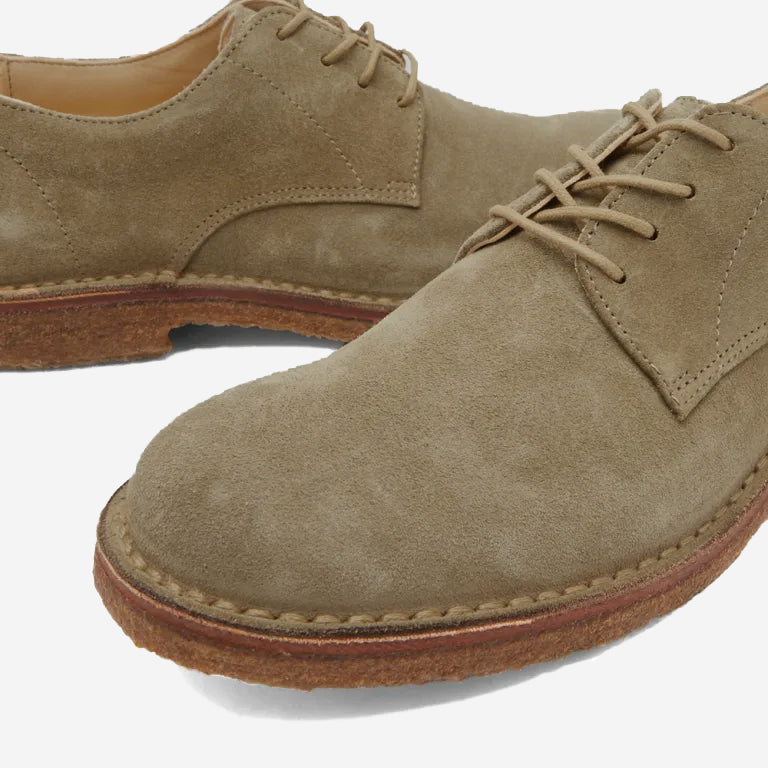 Cityflex Suede Derby Shoe - Military Green