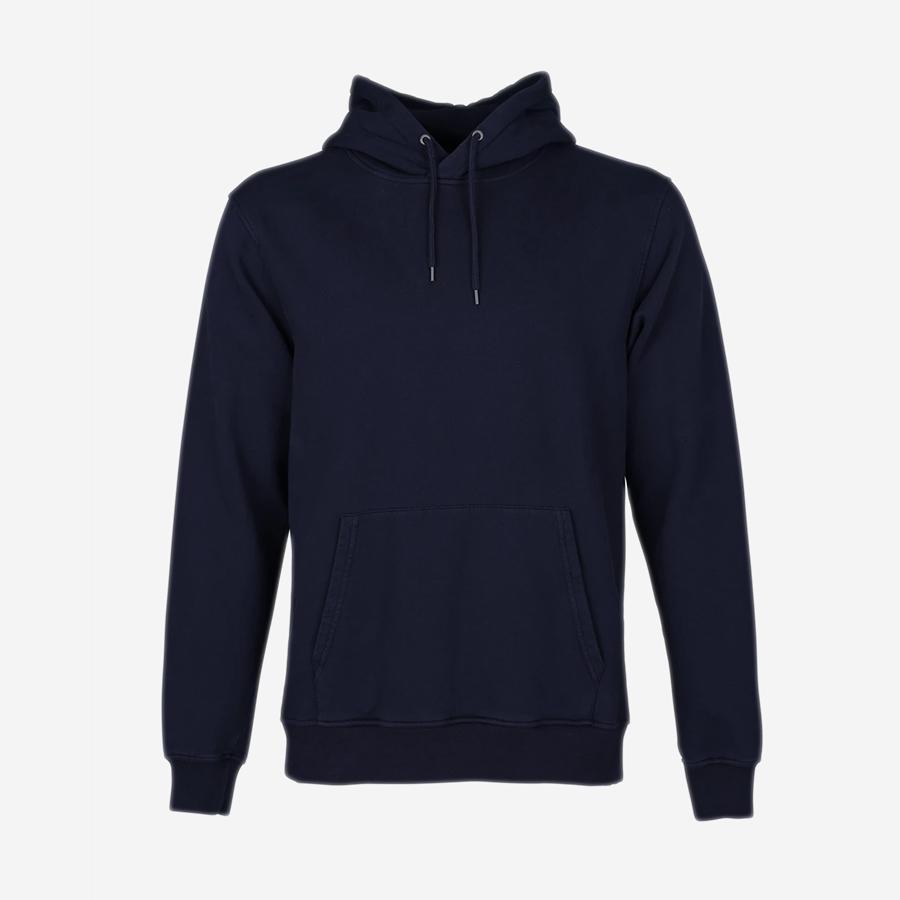 Colorful Standard - Classic Organic Crew Hoodie - Navy Blue