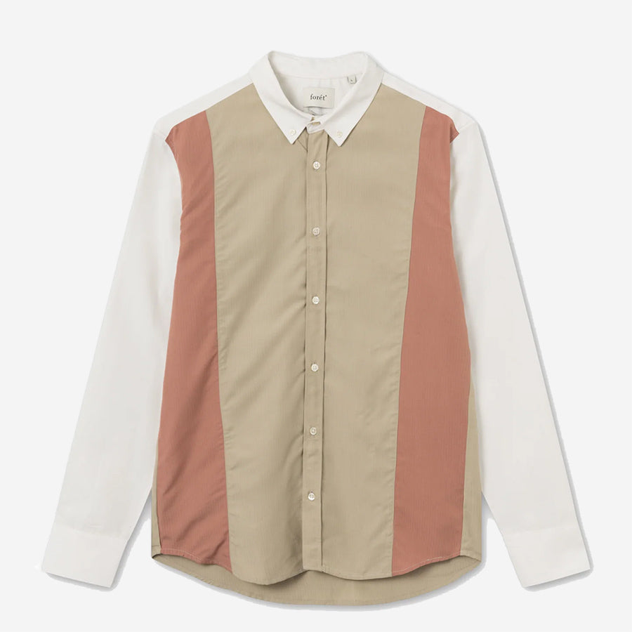 Dart Ripstop Shirt - Brick/Khaki/Cloud